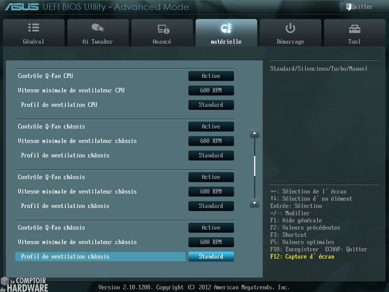 asus sabertooth z77 bios uefi materiel_ventilation pwm