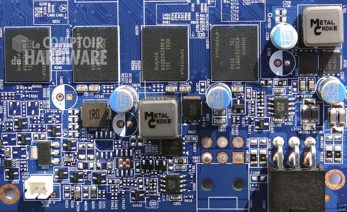 Gigabyte GV-R7850OC-2GD : étage dalimentations