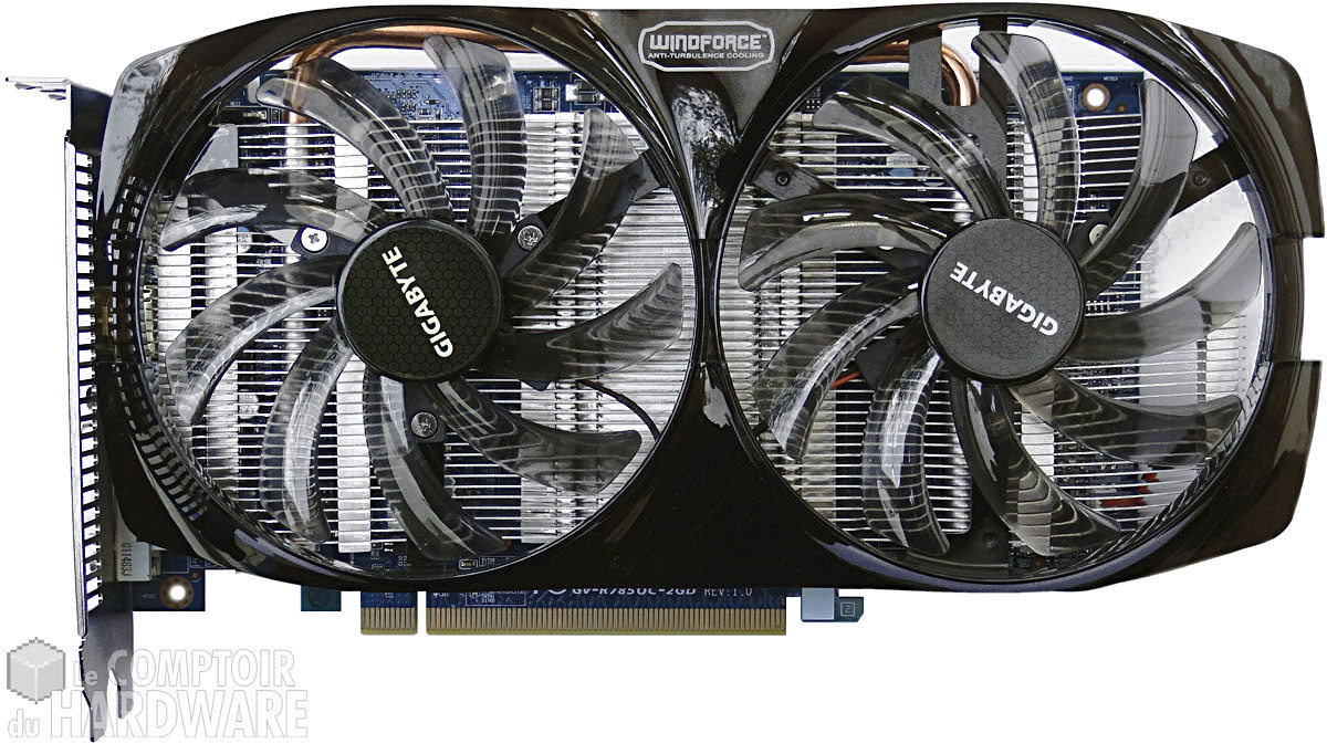 Gigabyte GV-R7850OC-2GD : face avant