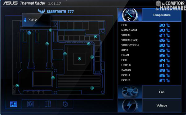 thermal radar z77 asus sabertooth