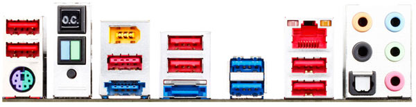 gigabyte x79 ud5 panneau arriere