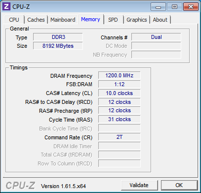 Spécificités TridentX 2400Mhz