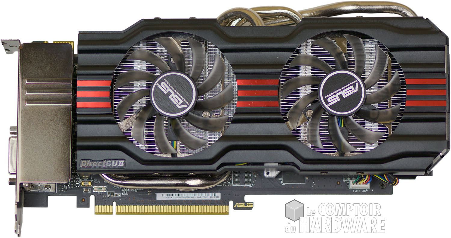 Asus GTX 670 DirectCU II TOP : face avant