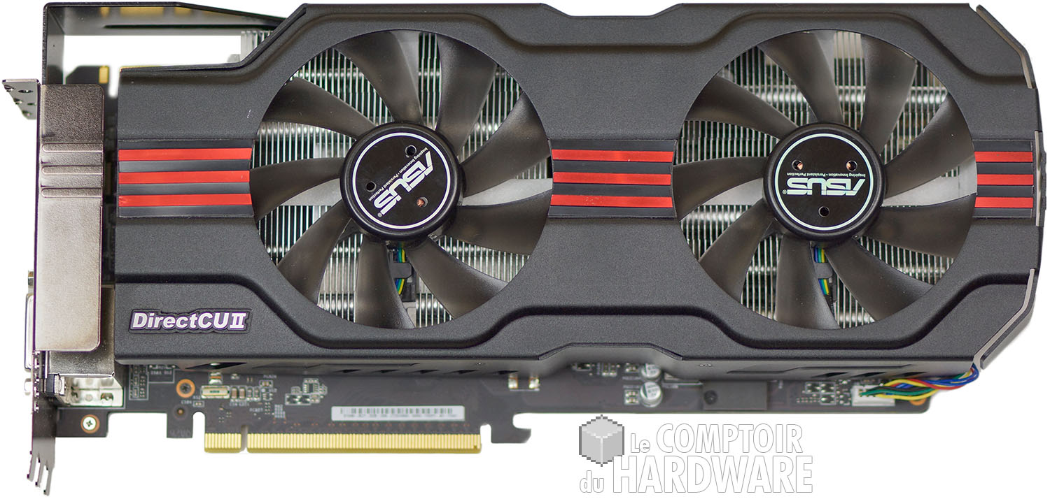 Asus GTX 680 DirectCU II TOP : face avant