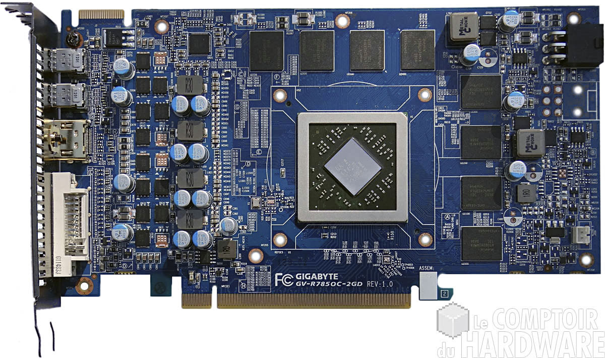 Gigabyte GV-R7850OC-2GD : carte nue