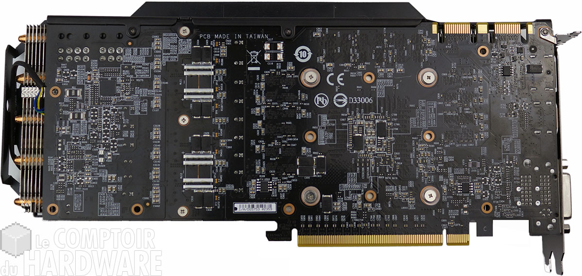 Gigabyte GV-N770OC-2GD : face arrière