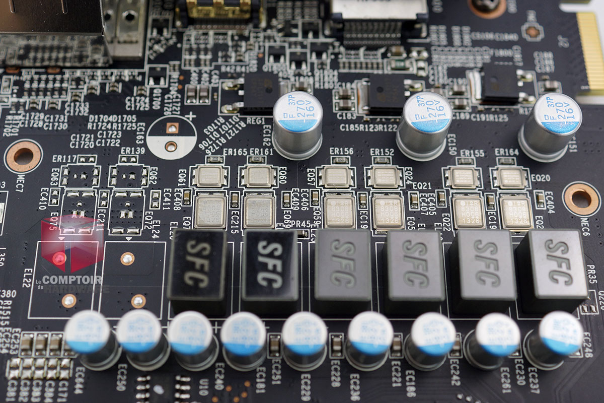 MSI R9 270X Gaming : l'étage d'alimentation