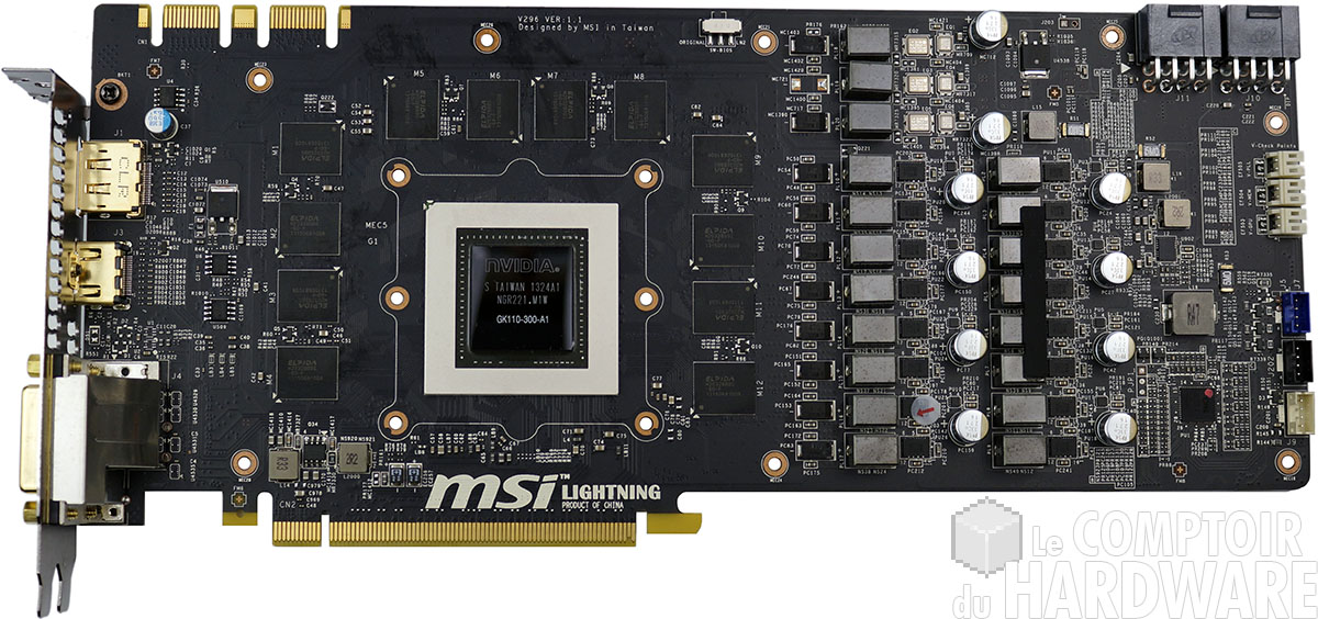 MSI N780 Lightning : carte nue