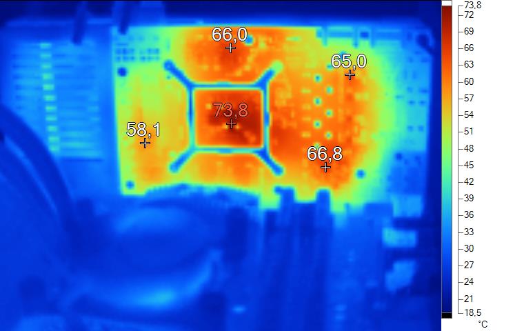 Imagerie Thermique Gainward GTX 670 Phantom en charge 