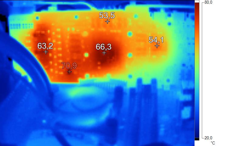 Image thermique MSI N770 Twin Frozr OC en charge