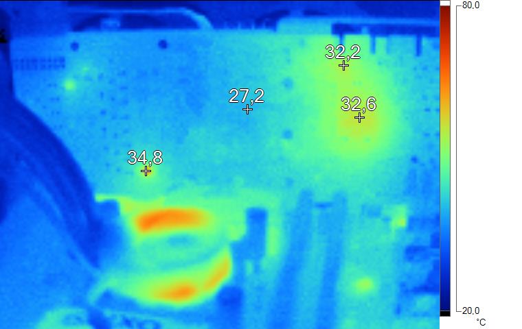 Image thermique MSI N770 Twin Frozr OC au repos