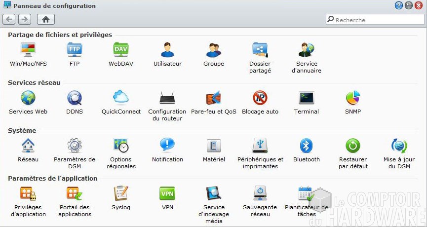DSM 4.2 - Panneau de configuration