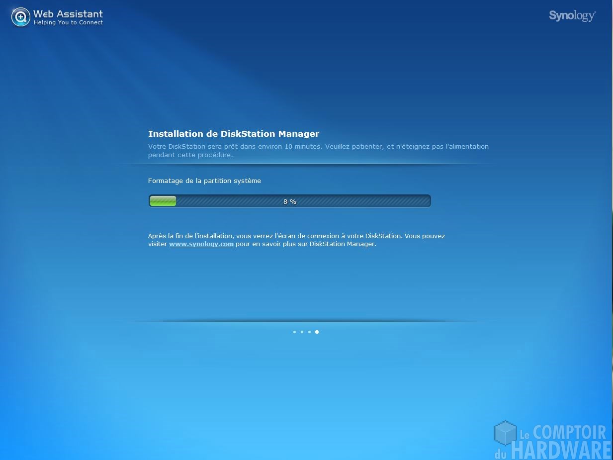 Web Assistant - Finalisation installation