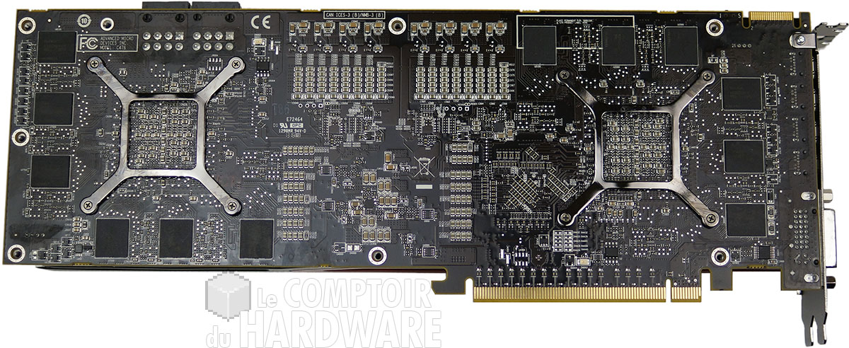 HIS RADEON HD 7990 : dos nu