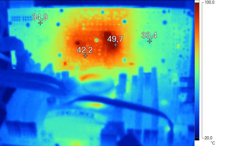 Image thermiqueGeFORCE GTX 690 au repos