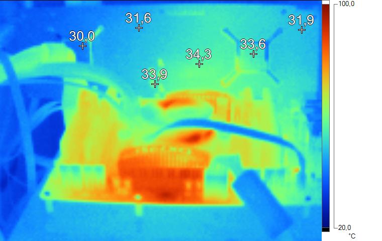 Image thermique HIS RADEON HD 7990 au repos