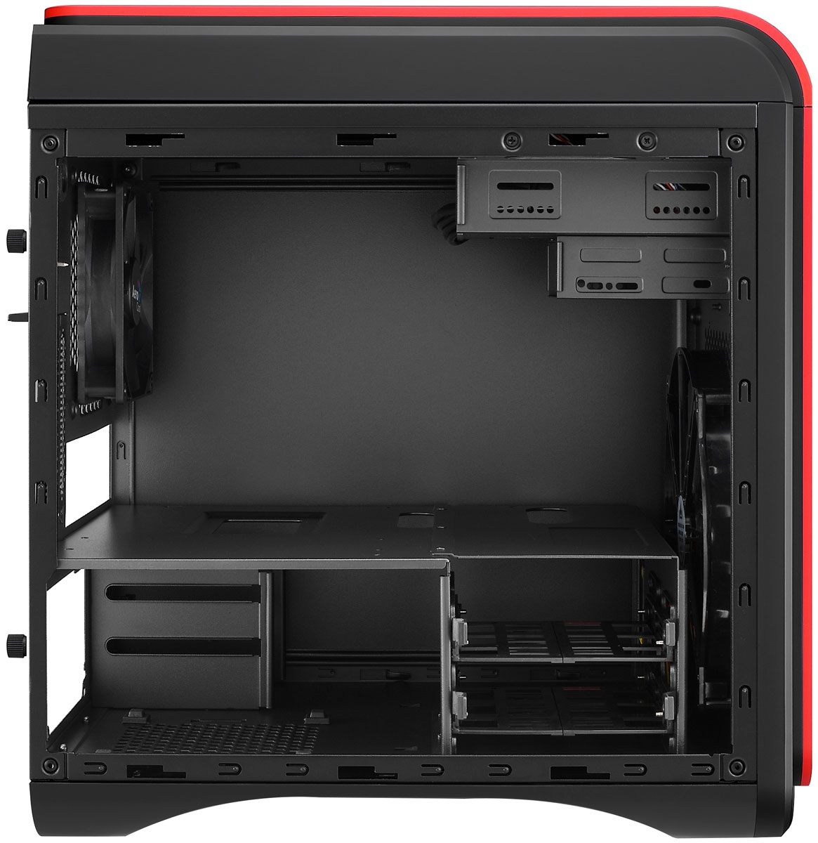 Aerocool DS cube rouge- coté ouvert