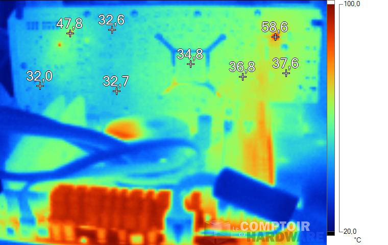 Image thermique RADEON R9 290 au repos