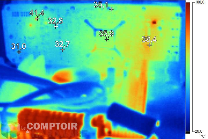 Image thermique RADEON R9 290X au repos