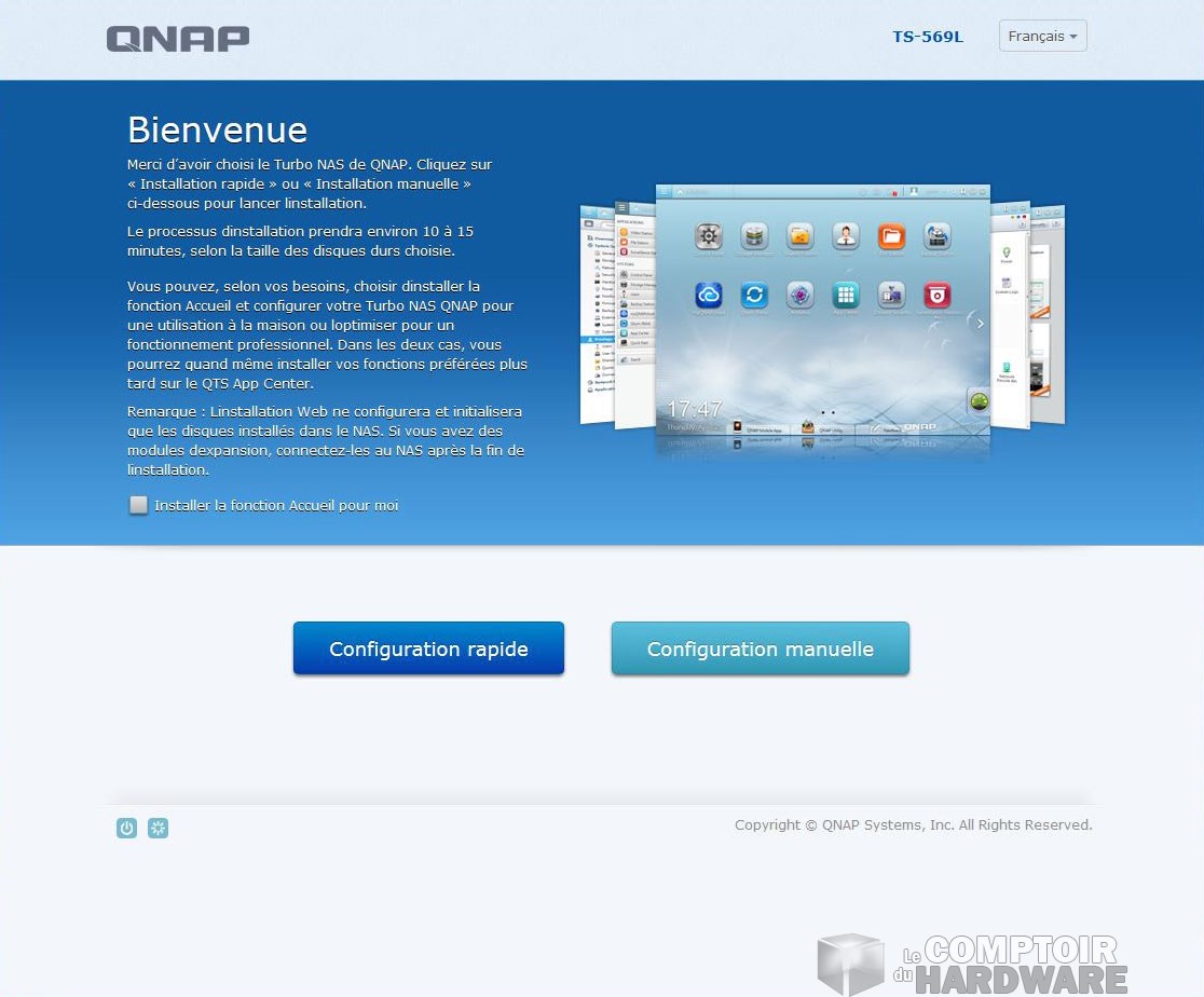 Installation - détection du NAS