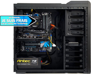 configuration montée en aspiration