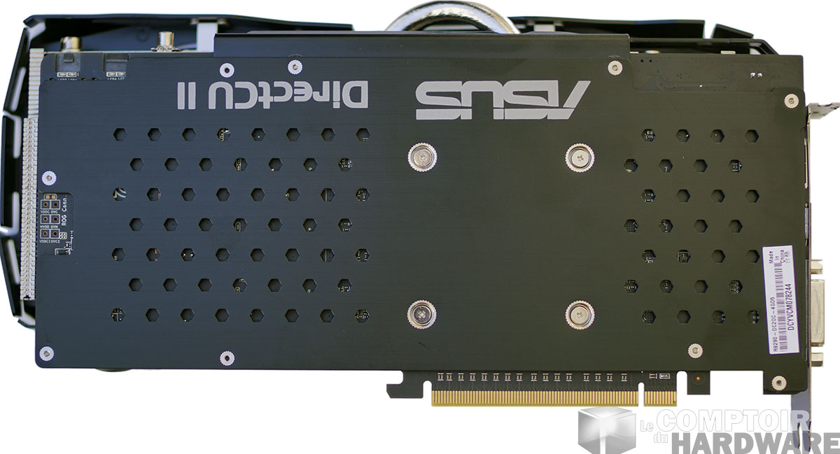 Asus R9 290X DirectCU II OC : face arrière