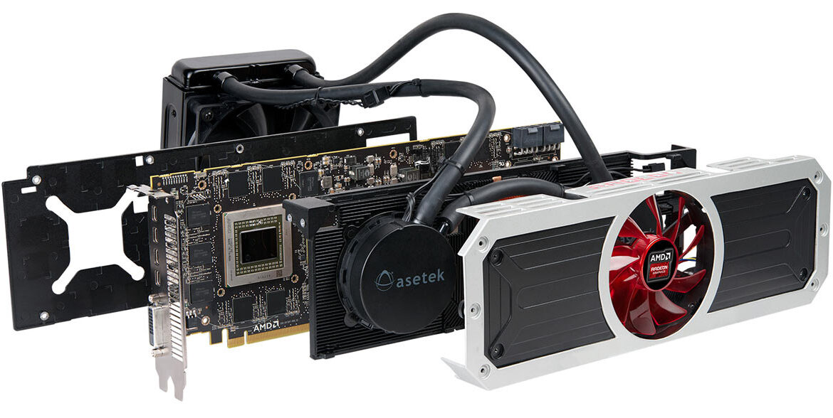 amd radeon r9 295x2 - vue éclatée