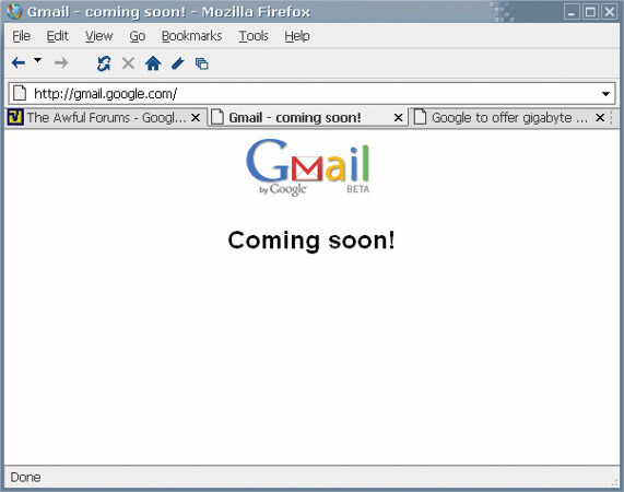 Gmail 2004