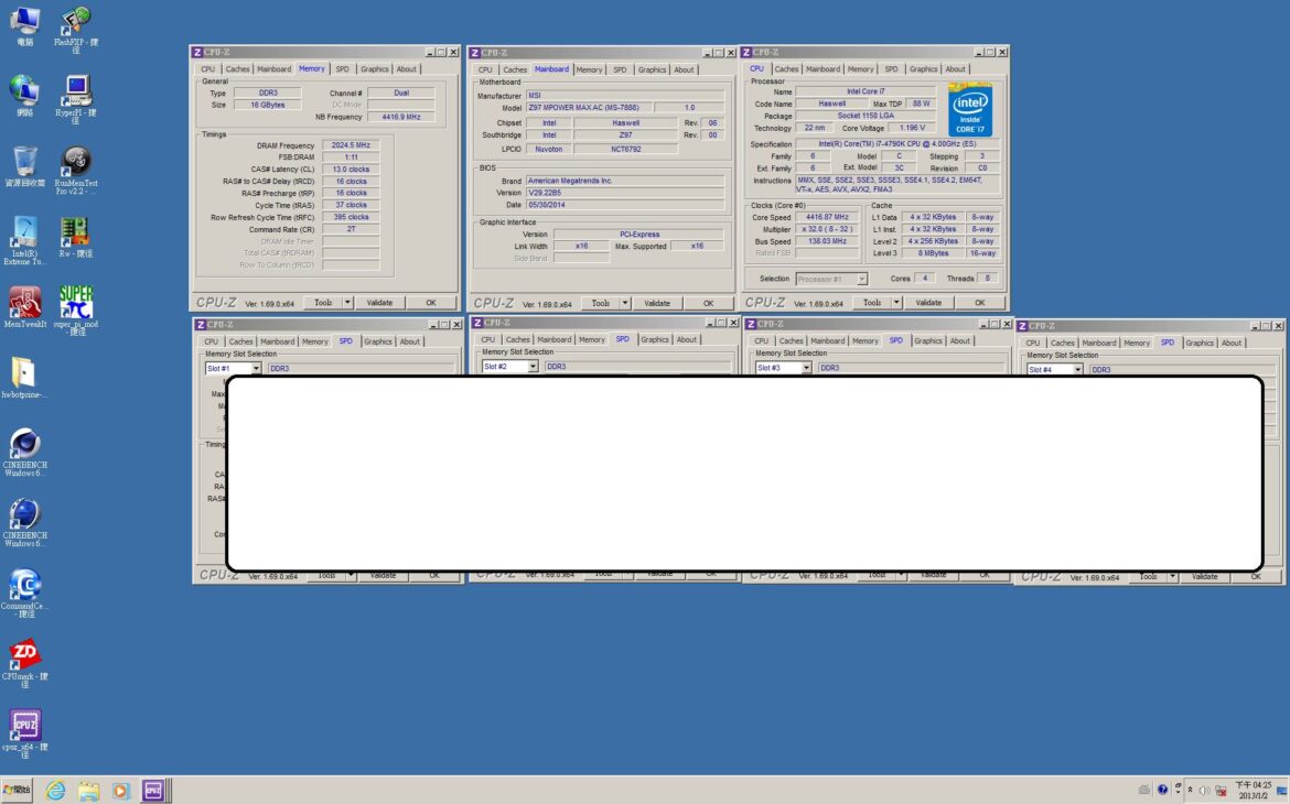 4x4Go ddr3-4000 en air cooling ? Mouais !