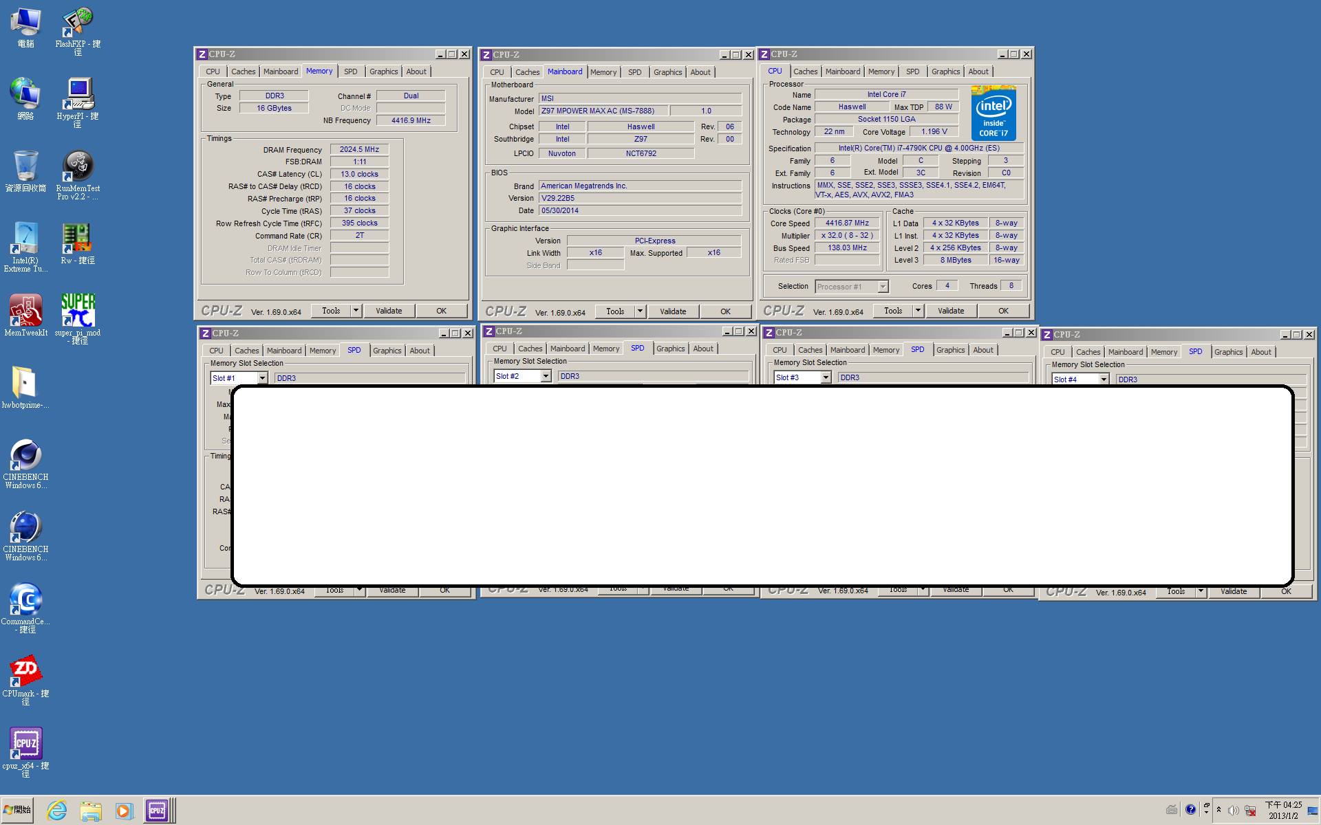 4x4Go ddr3-4000 en air cooling ? Mouais !