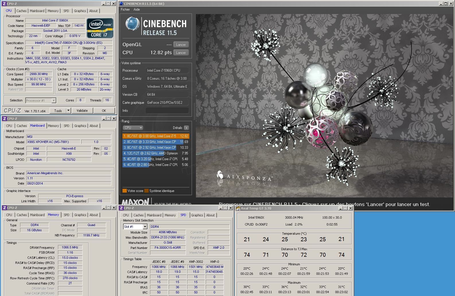 Core i7-5960X @stock : Cinebench 11.5