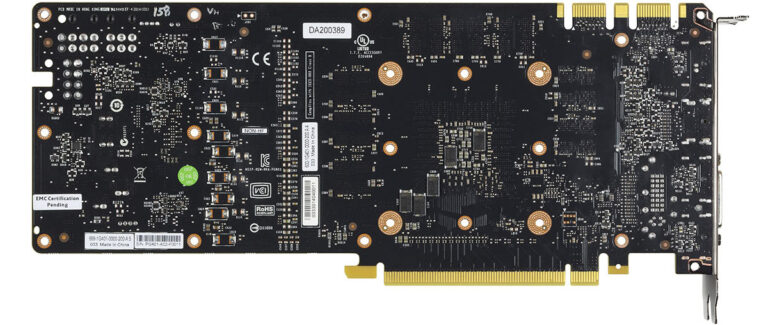 GeFORCE GTX 980 : carte nue verso