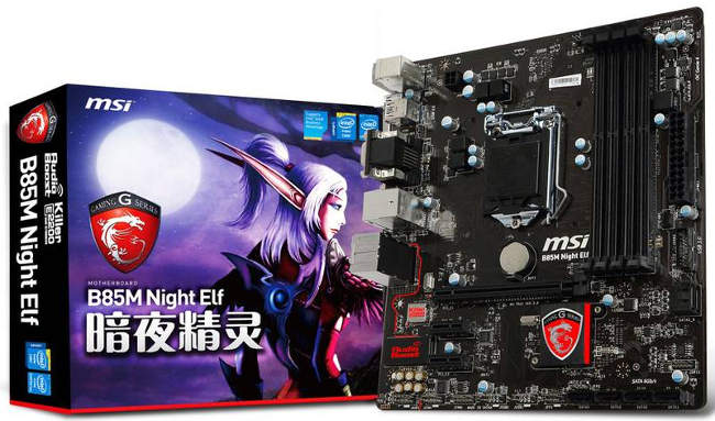 MSI B85M Night Elf