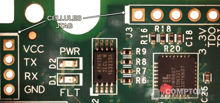PCB SSD : cellules JTAG