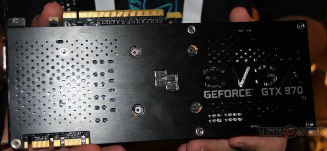 EVGA GTX 970 FTW Backplate