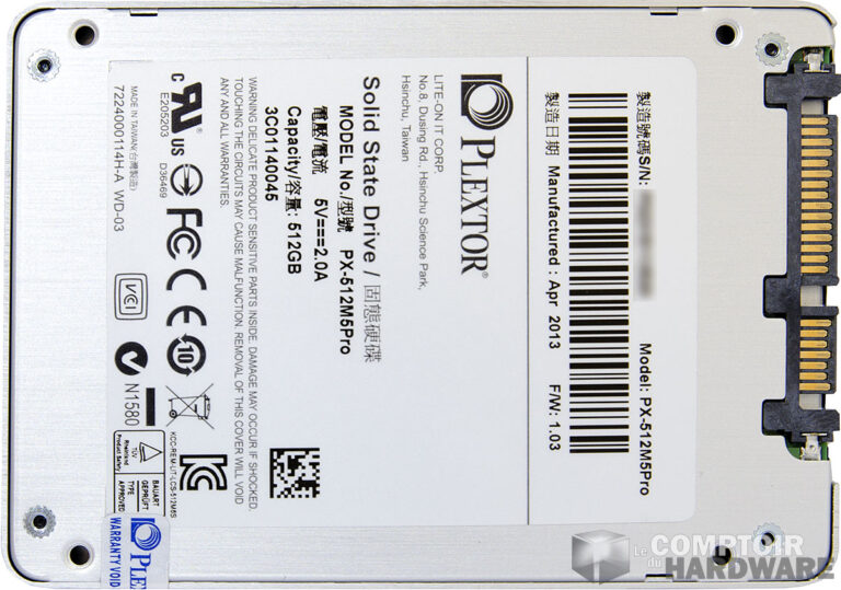 plextor M5P derrière (et pan)