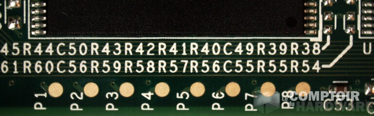 PCB SSD : points de tests