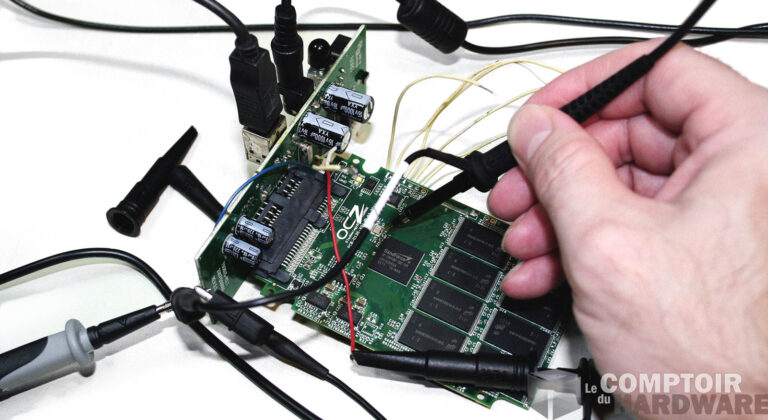 un banc de mesure au CDH