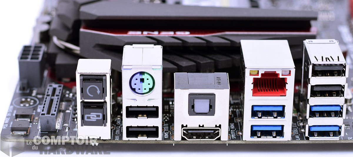 La connectique externe