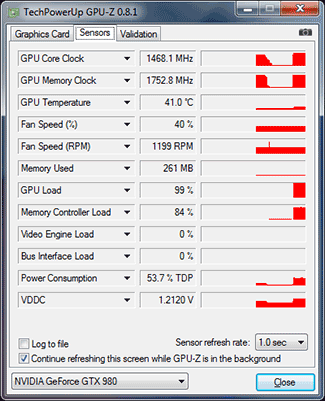 GPU-Z KFA2 GTX 980 HOF Boost Max
