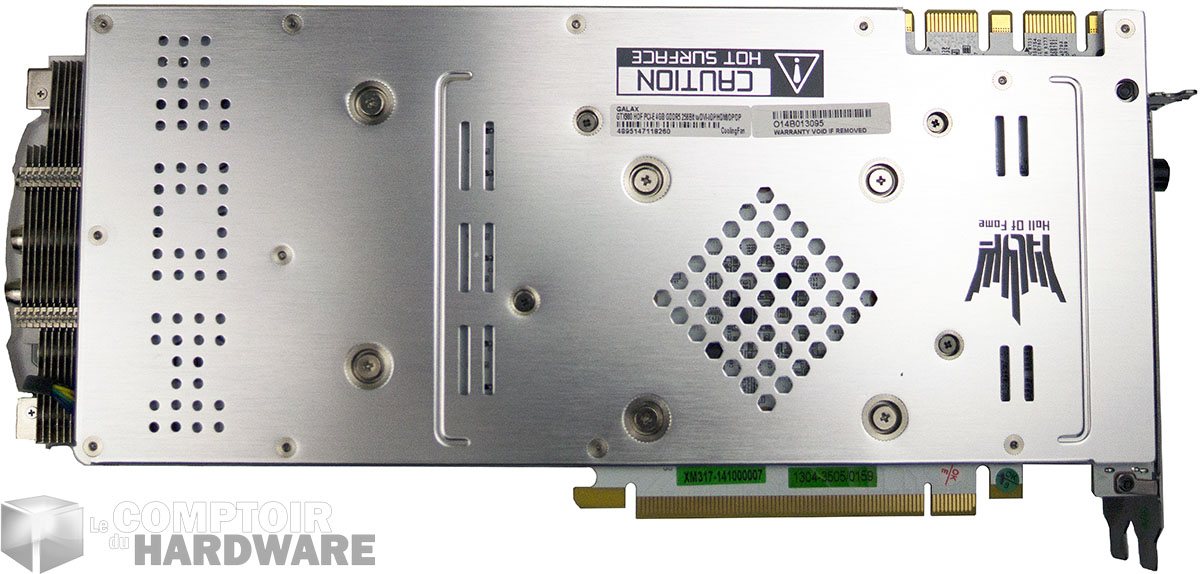 KFA2 GTX 980 HOF : face arrière