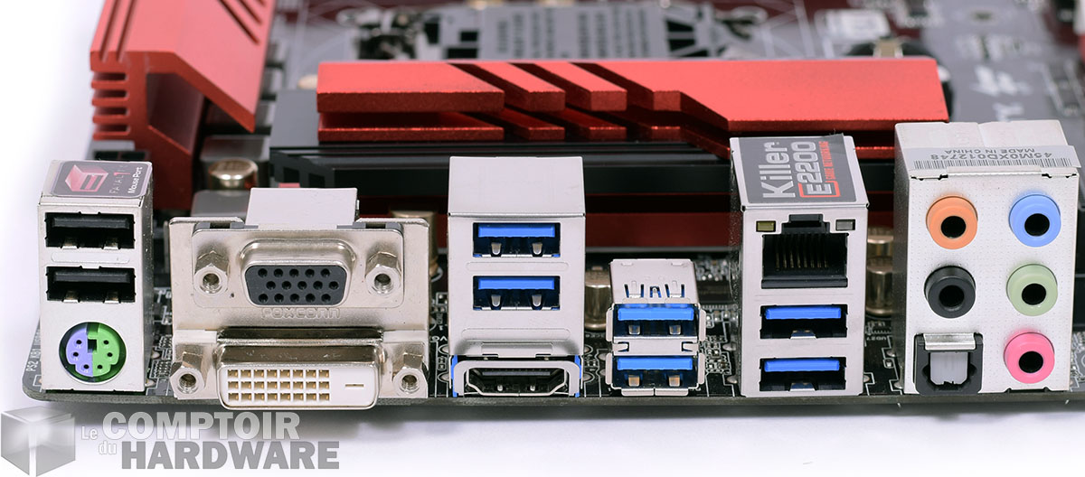 La connectique externe