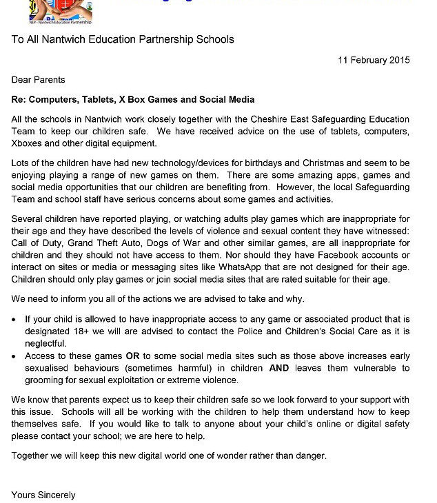 Nantwich pour la protection des enfants