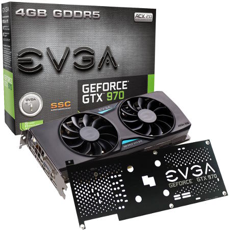 EVGA GTX 970 Super SuperClocked avec Backplate