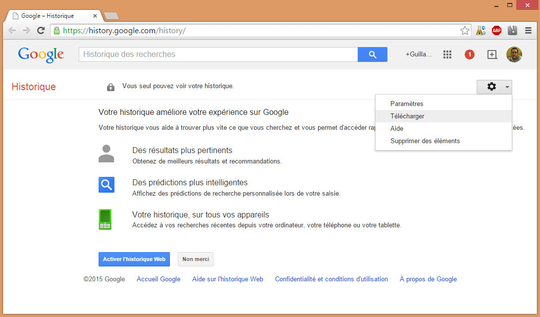 Oh mince, option désactivée !