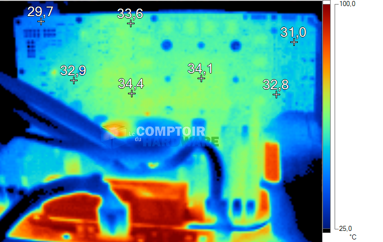 Image thermique NVIDIA GeFORCE TITAN X au repos