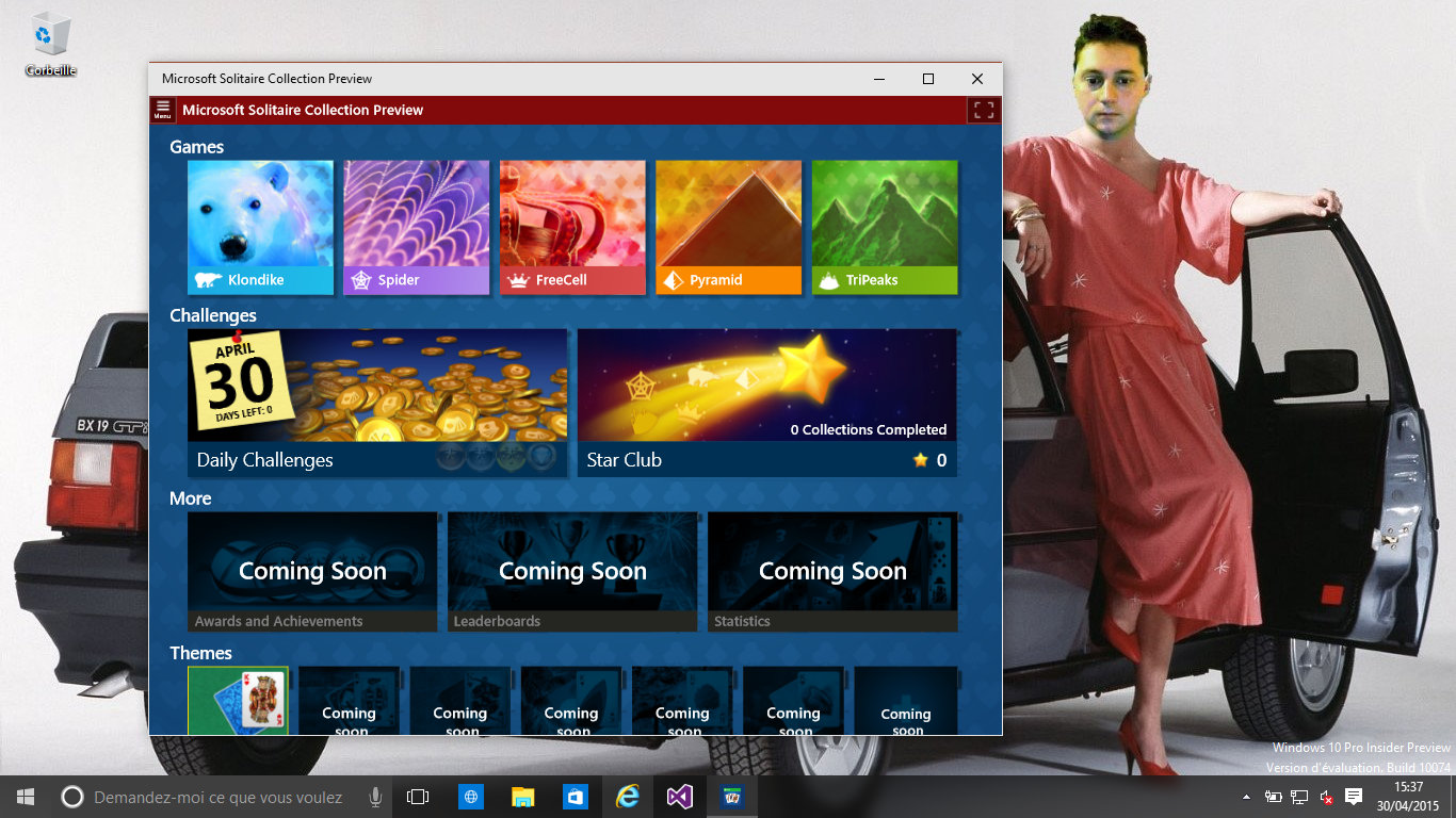 Le même que dans le précédent build