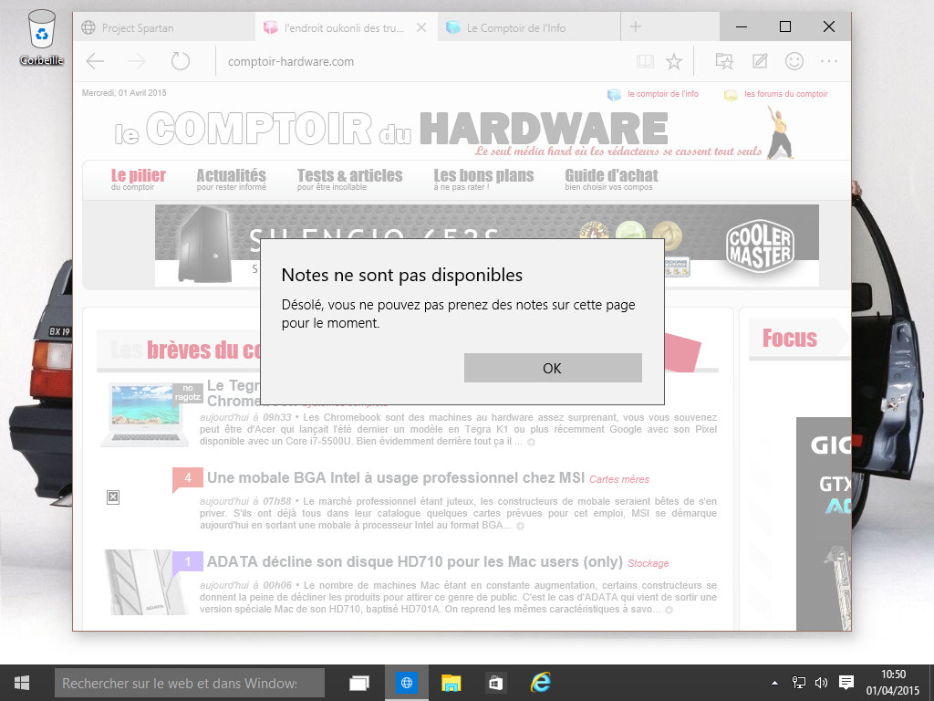 Marche pas les notes