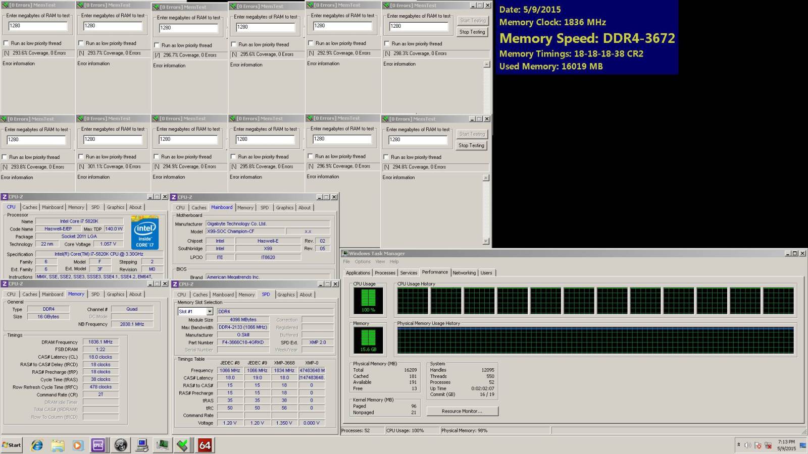Gskill Ripjaws 4 3666mhz