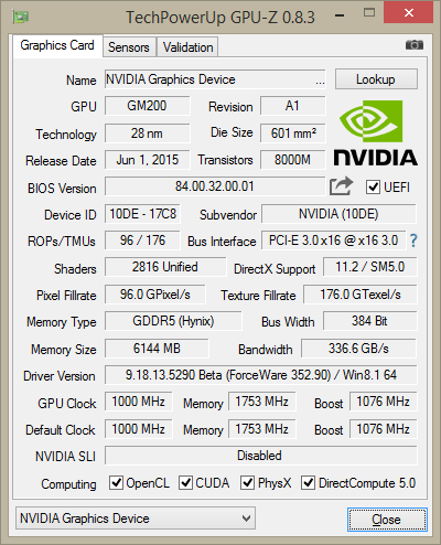 GPU-Z 980 Ti